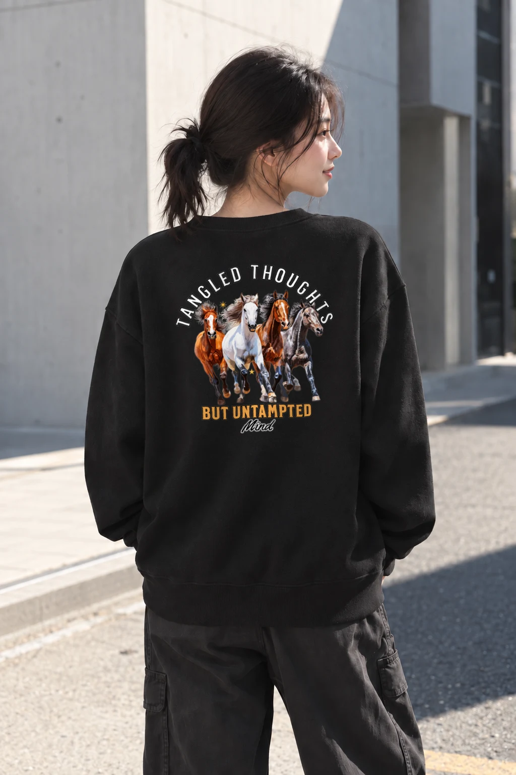 "Tangled Thoughts" Heavy Blend Unisex Crewneck Sweatshirt | Gildan 18000