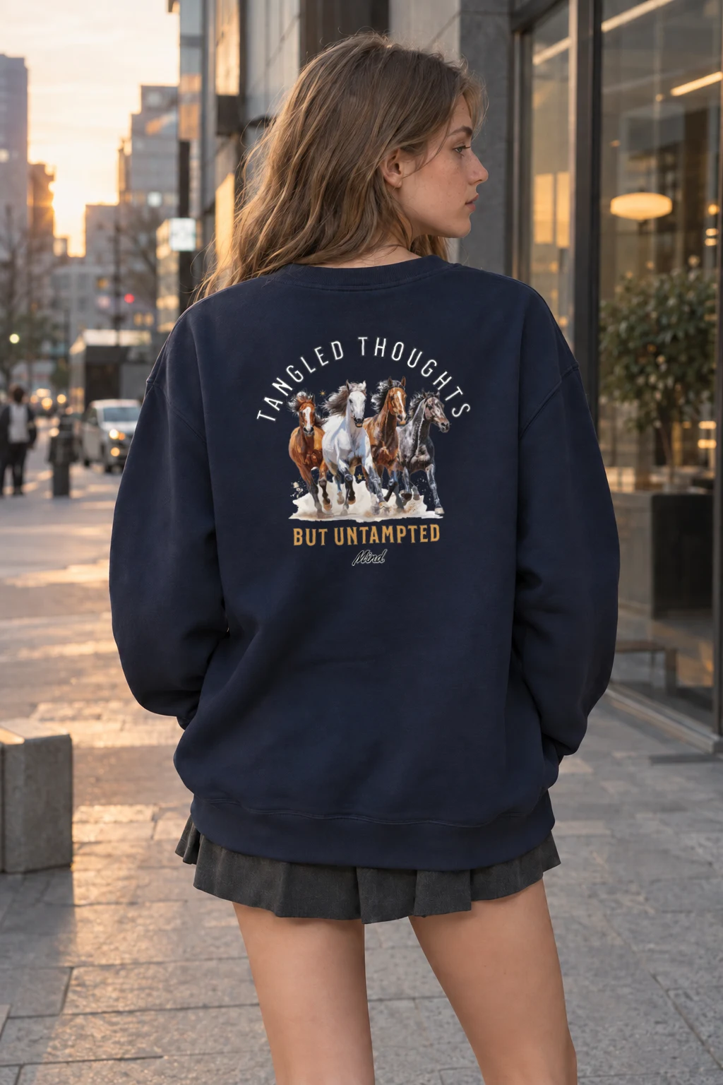 "Tangled Thoughts" Heavy Blend Unisex Crewneck Sweatshirt | Gildan 18000