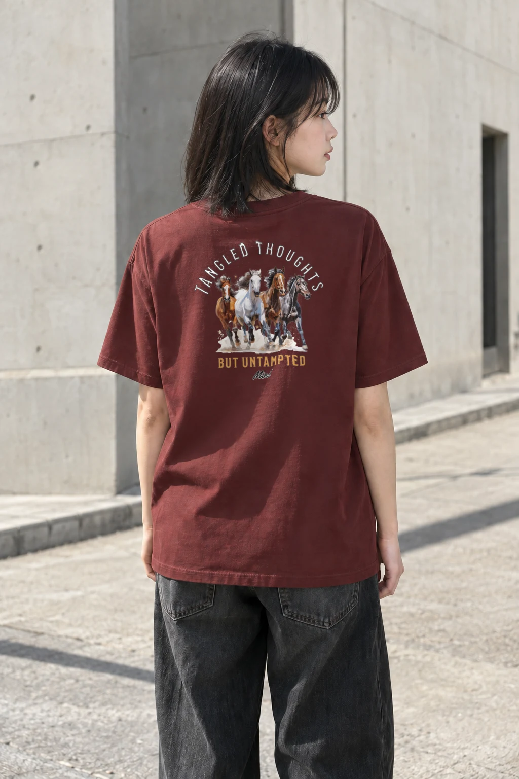 "Tangled Thoughts" Heavyweight Unisex Crewneck T-shirt | Gildan 5000