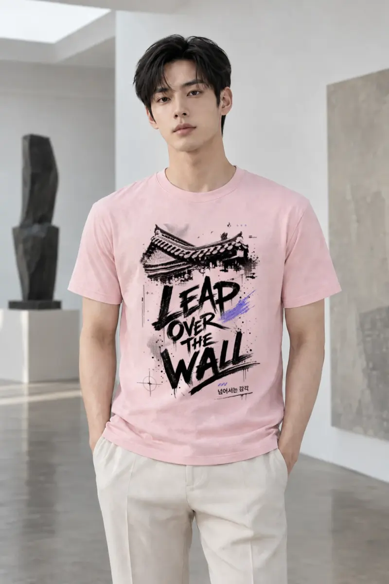 "Tap Over The Wall" Heavyweight Unisex Crewneck T-shirt | Gildan 5000