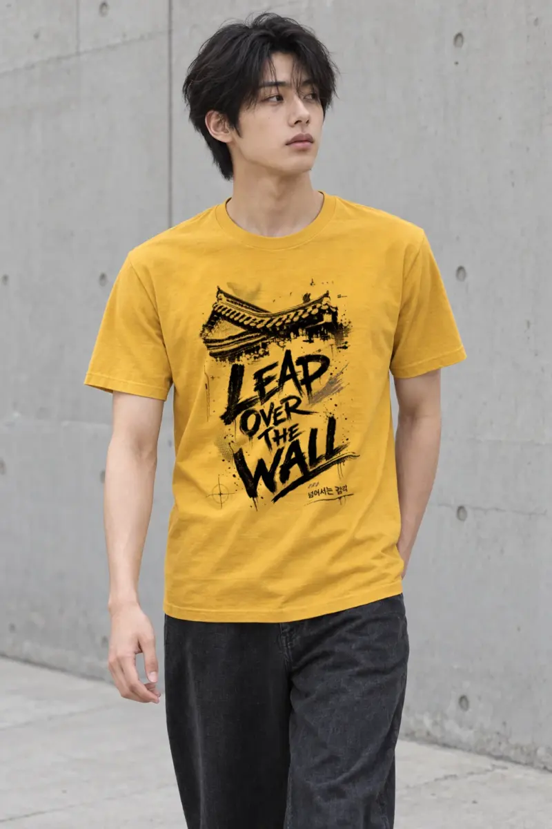 "Tap Over The Wall" Heavyweight Unisex Crewneck T-shirt | Gildan 5000