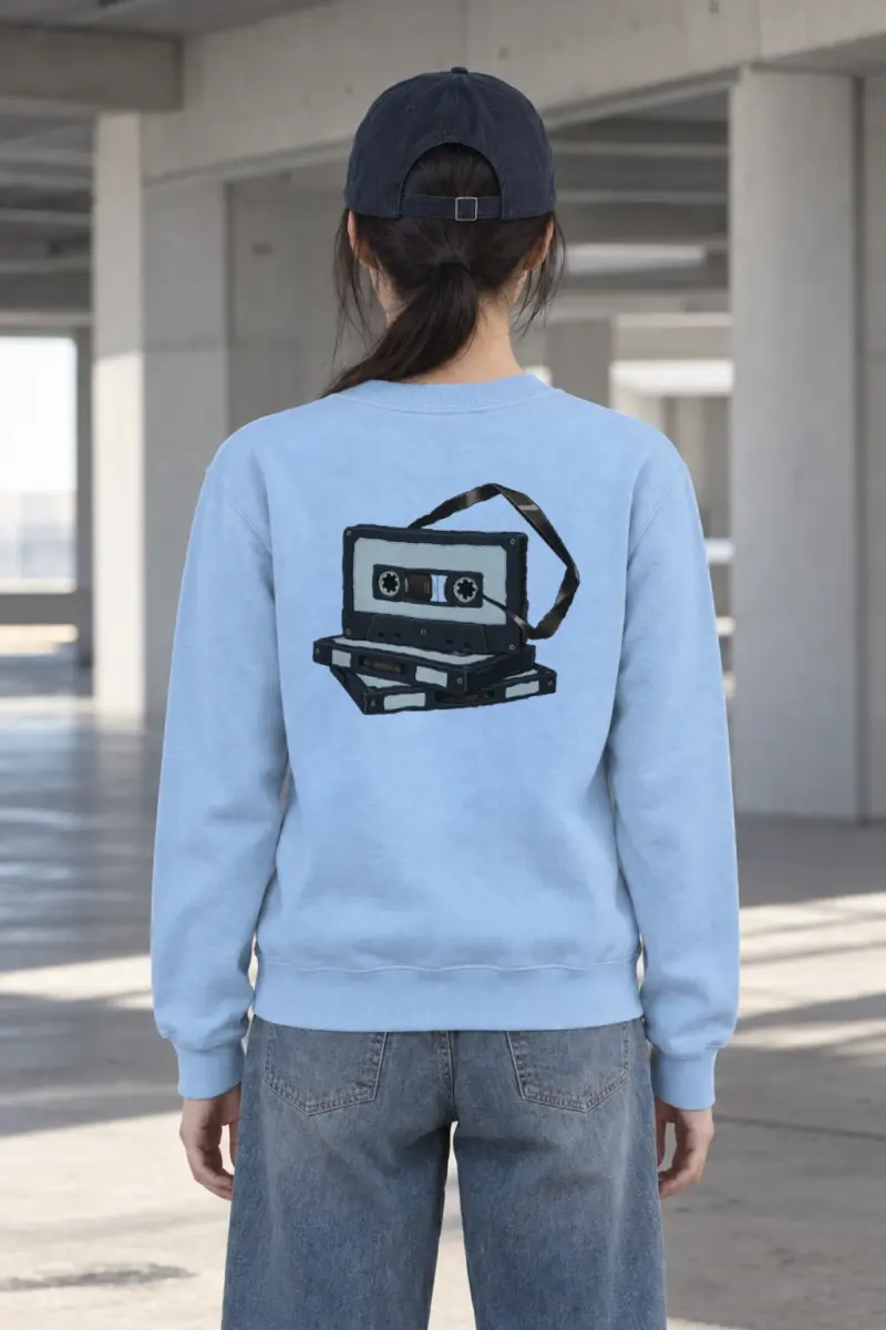 "Tape Stack" Heavy Blend Unisex Crewneck Sweatshirt