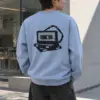 "Tape Stack" Heavy Blend Unisex Crewneck Sweatshirt | Gildan 18000