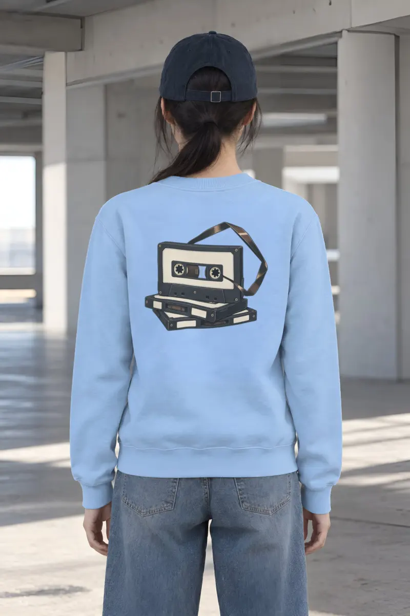 "Tape Stack" Heavy Blend Unisex Crewneck Sweatshirt