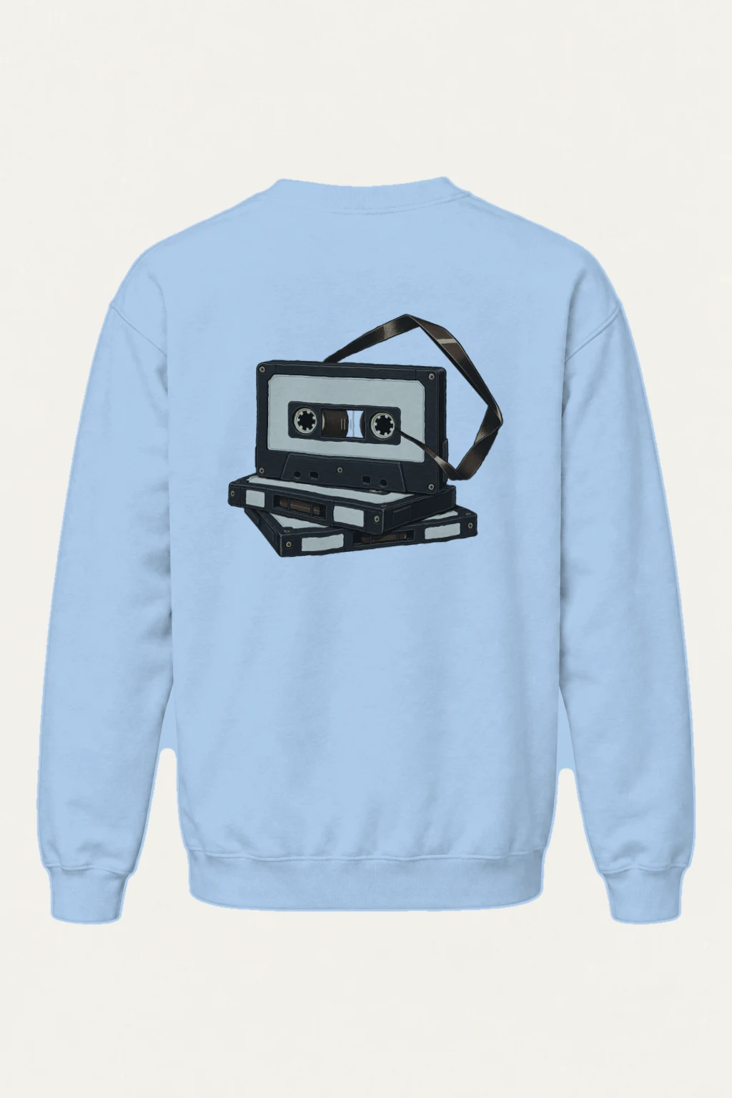 "Tape Stack" Heavy Blend Unisex Crewneck Sweatshirt | Gildan 18000