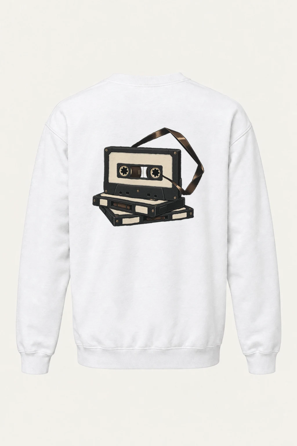 "Tape Stack" Heavy Blend Unisex Crewneck Sweatshirt | Gildan 18000