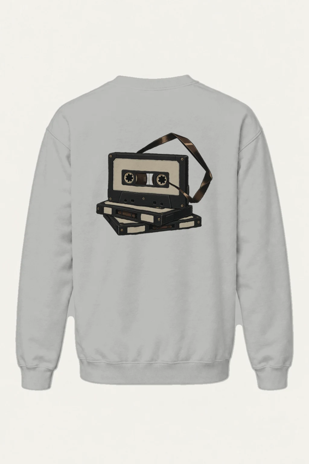 "Tape Stack" Heavy Blend Unisex Crewneck Sweatshirt | Gildan 18000