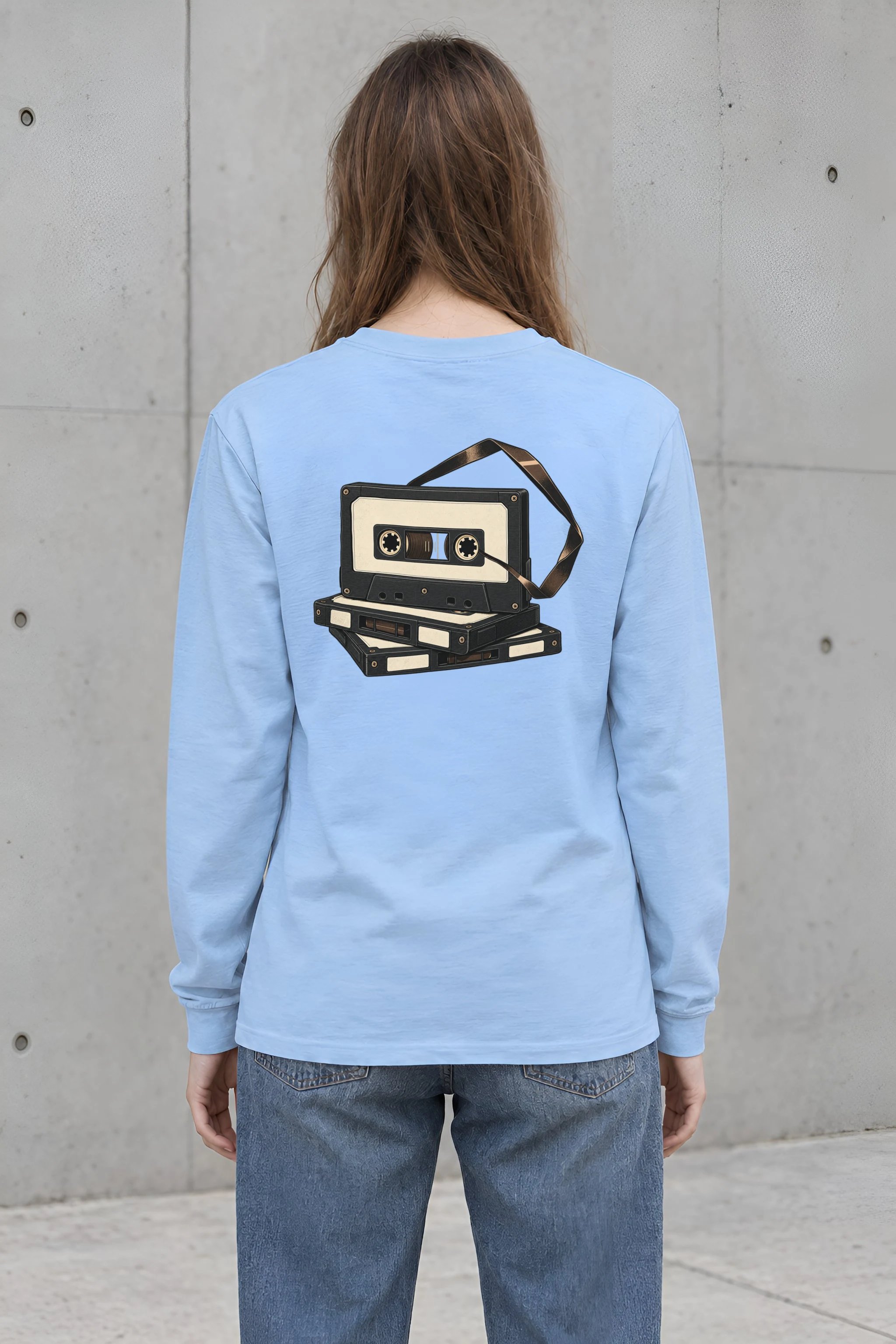 "Tape Stack Study" Unisex Longsleeve T-shirt