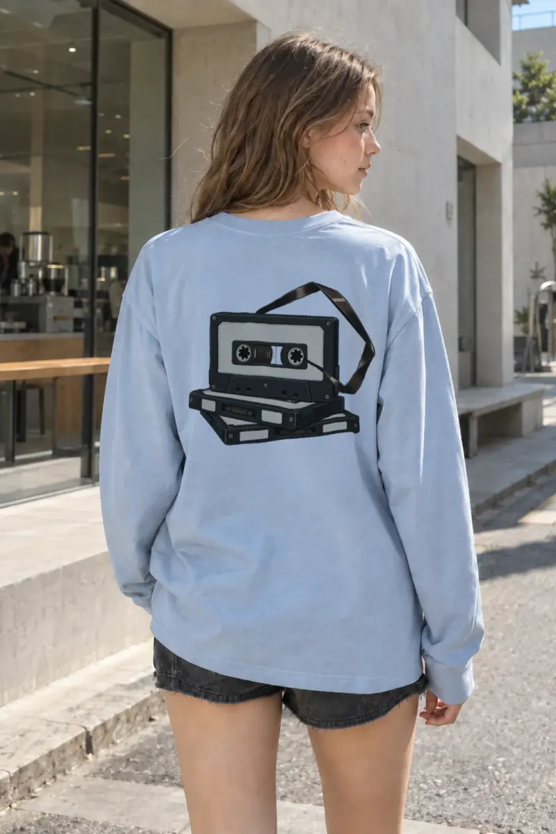 "Tape Stack Study" Unisex Longsleeve T-shirt | Gildan 2400