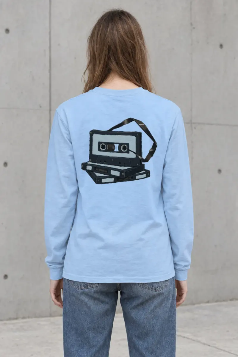 "Tape Stack Study" Unisex Longsleeve T-shirt