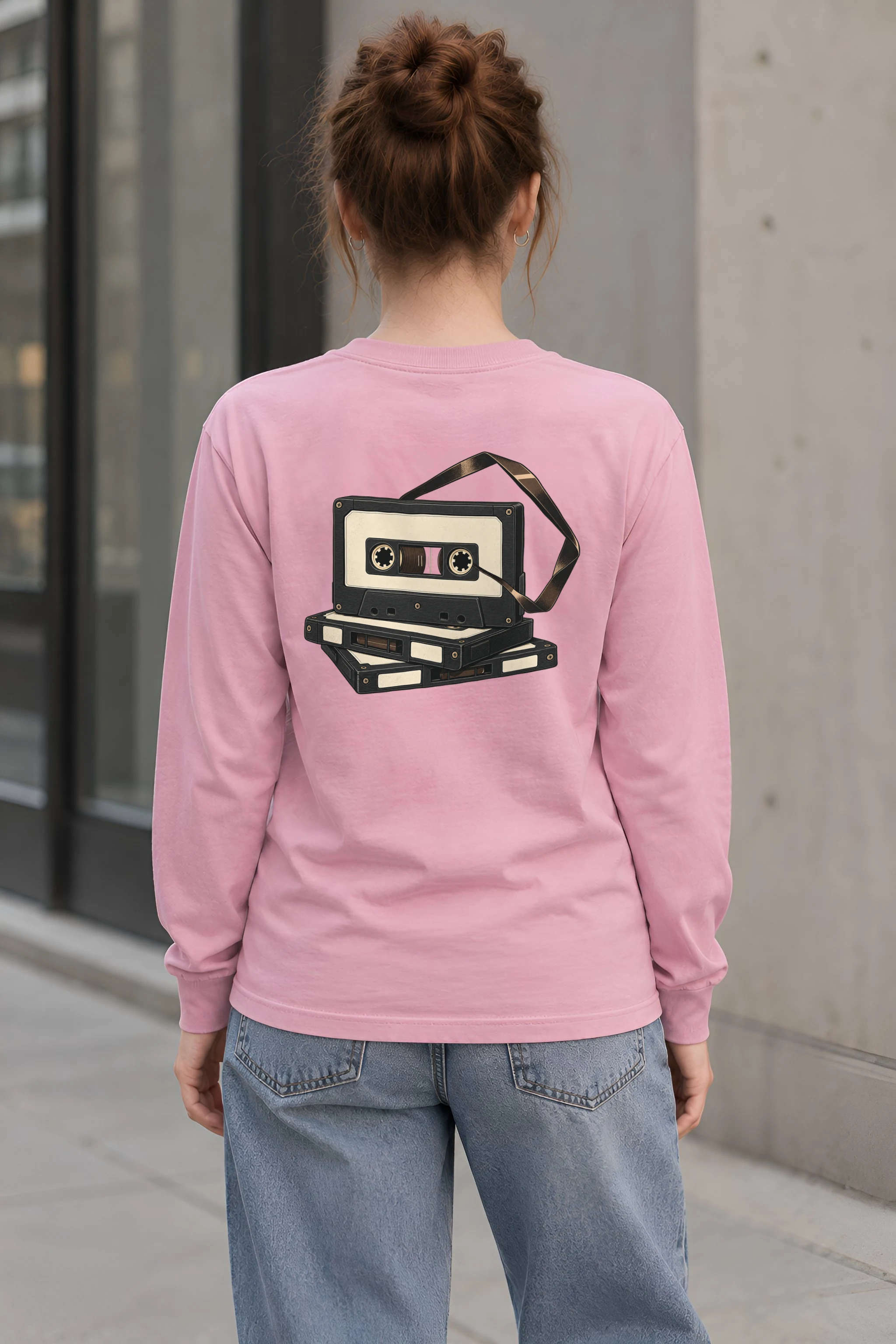 "Tape Stack Study" Unisex Longsleeve T-shirt