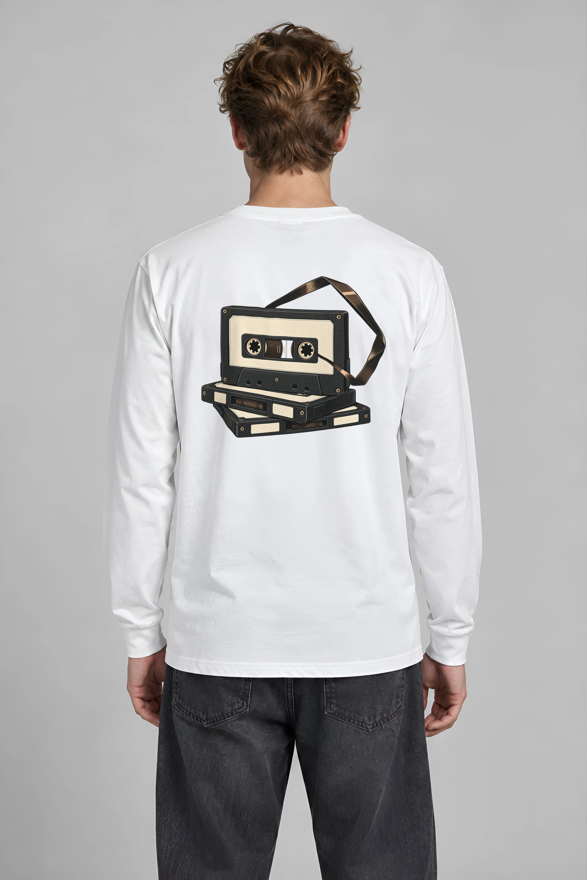 "Tape Stack Study" Unisex Longsleeve T-shirt