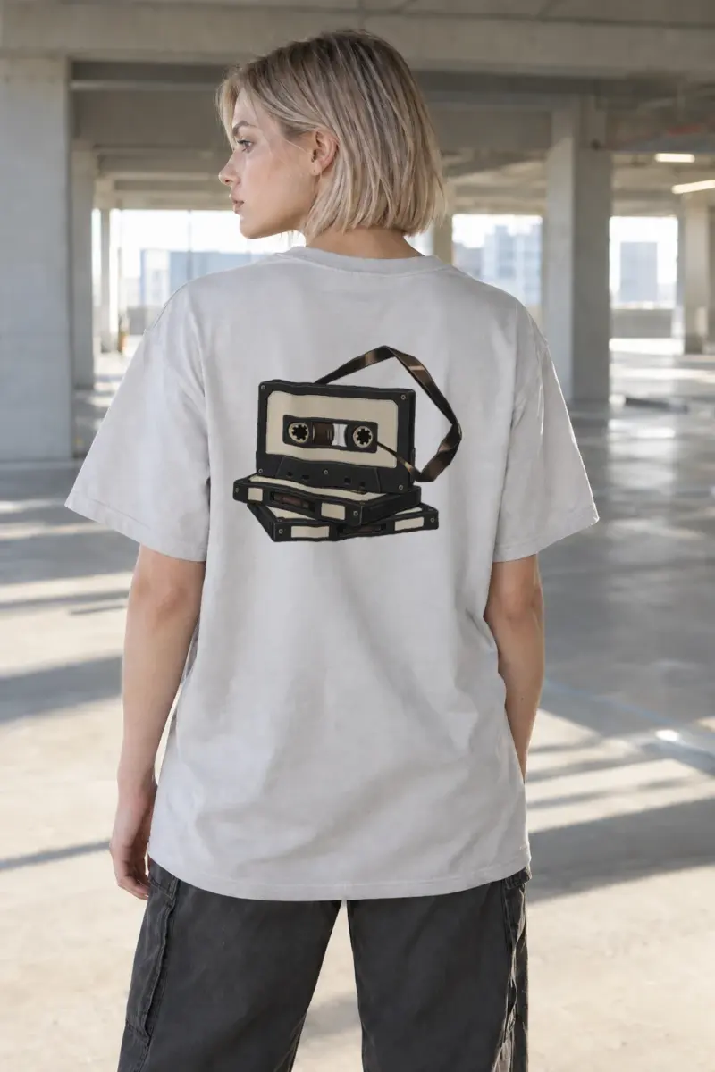 "Tape Study" Heavyweight Unisex Crewneck T-shirt | Gildan 5000