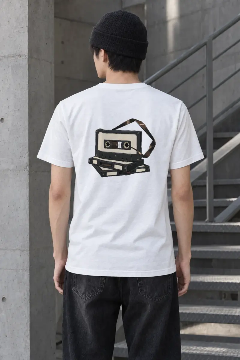 "Tape Study" Heavyweight Unisex Crewneck T-shirt