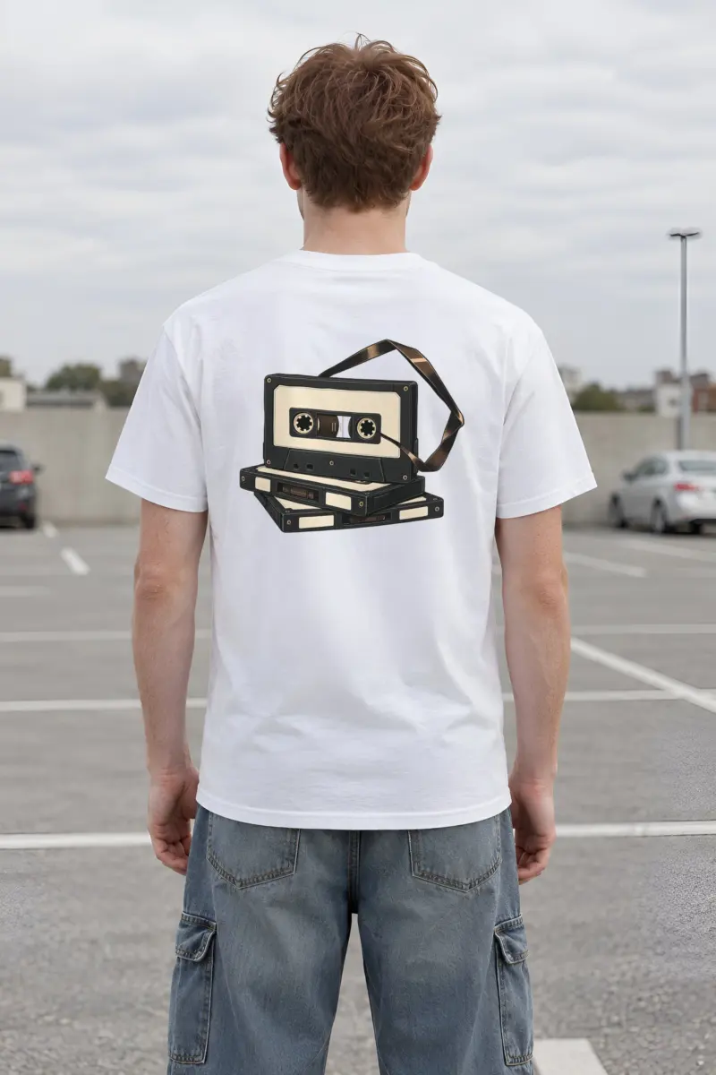 "Tape Study" Heavyweight Unisex Crewneck T-shirt