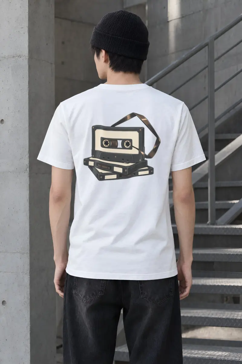 "Tape Study" Heavyweight Unisex Crewneck T-shirt