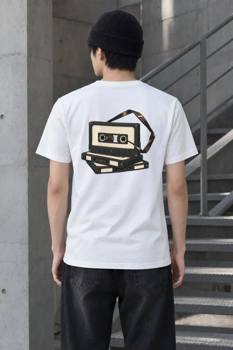 "Tape Study" Heavyweight Unisex Crewneck T-shirt