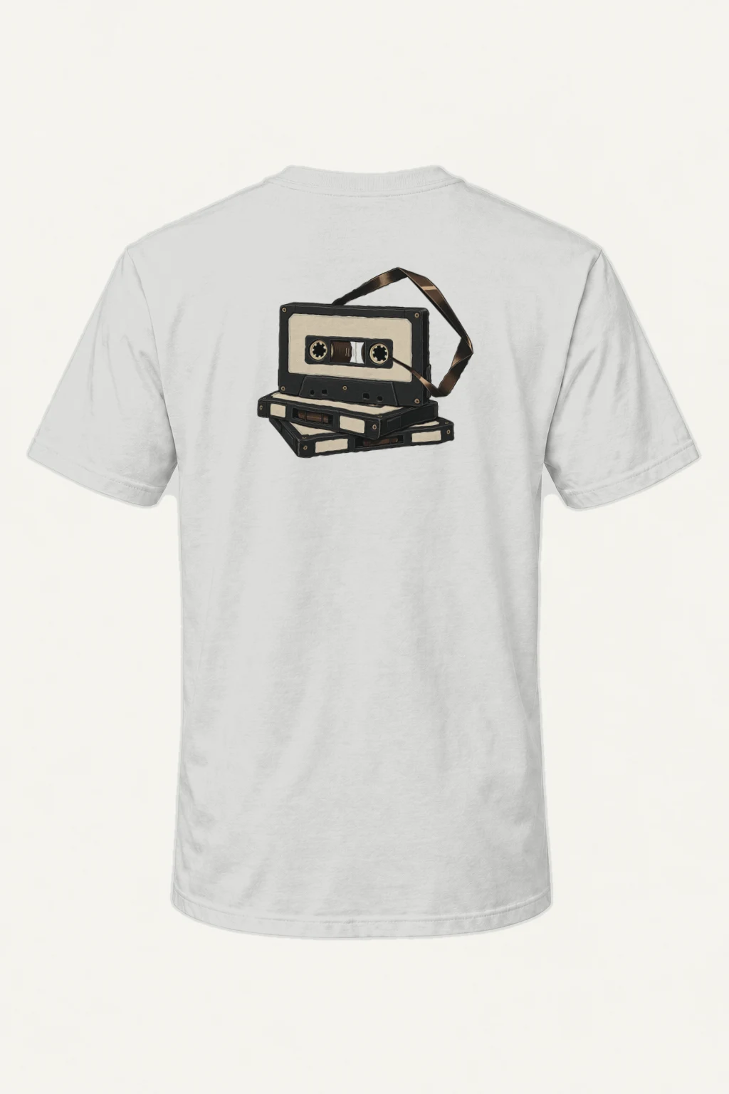 "Tape Study" Heavyweight Unisex Crewneck T-shirt | Gildan 5000