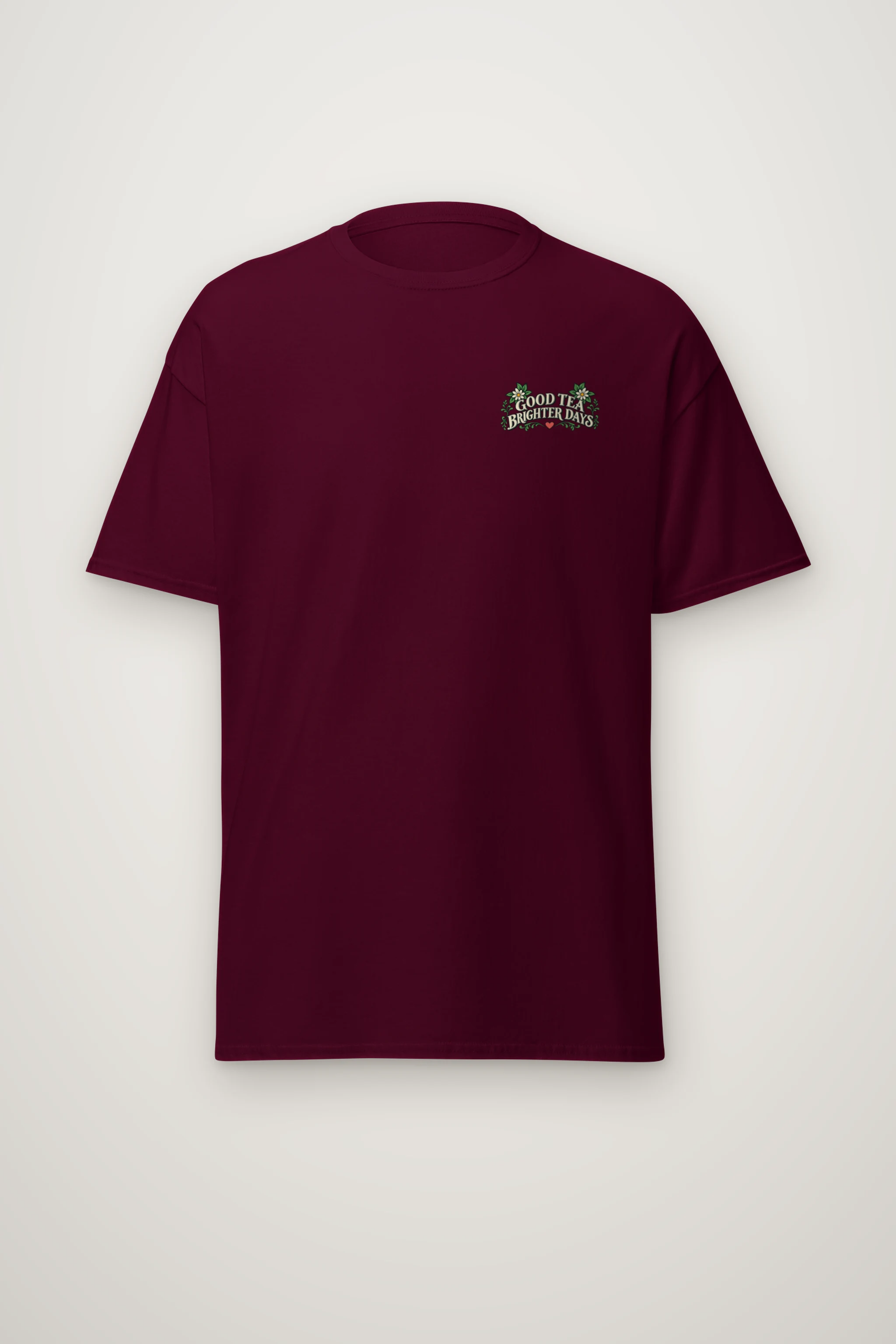 "Tea Brighter Days" Heavyweight Unisex Crewneck T-shirt