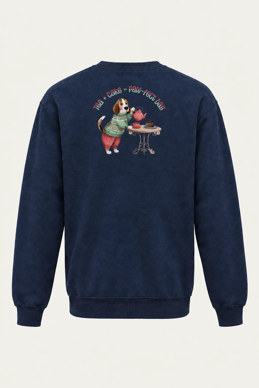 "Tea + Cake Day" Heavy Blend Unisex Crewneck Sweatshirt | Gildan 18000