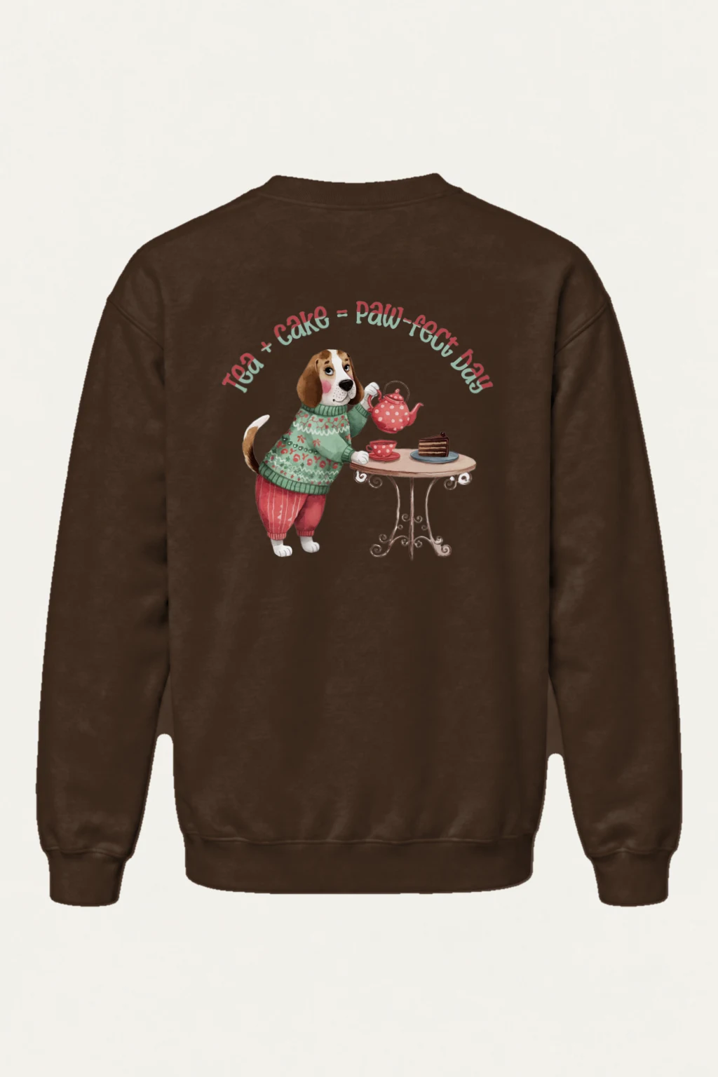 "Tea + Cake Day" Heavy Blend Unisex Crewneck Sweatshirt | Gildan 18000