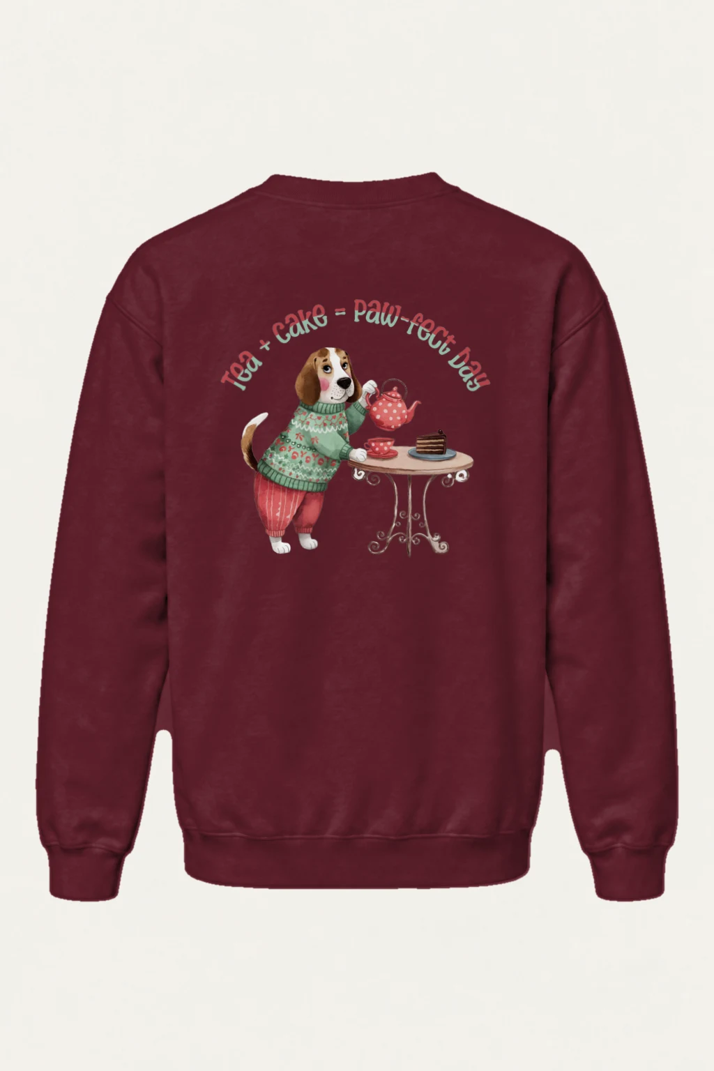 "Tea + Cake Day" Heavy Blend Unisex Crewneck Sweatshirt | Gildan 18000