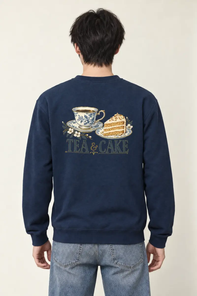 "Tea & Cake" Heavy Blend Unisex Crewneck Sweatshirt