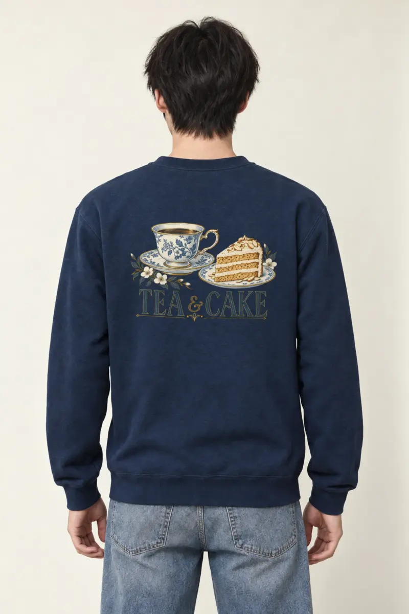 "Tea & Cake" Heavy Blend Unisex Crewneck Sweatshirt