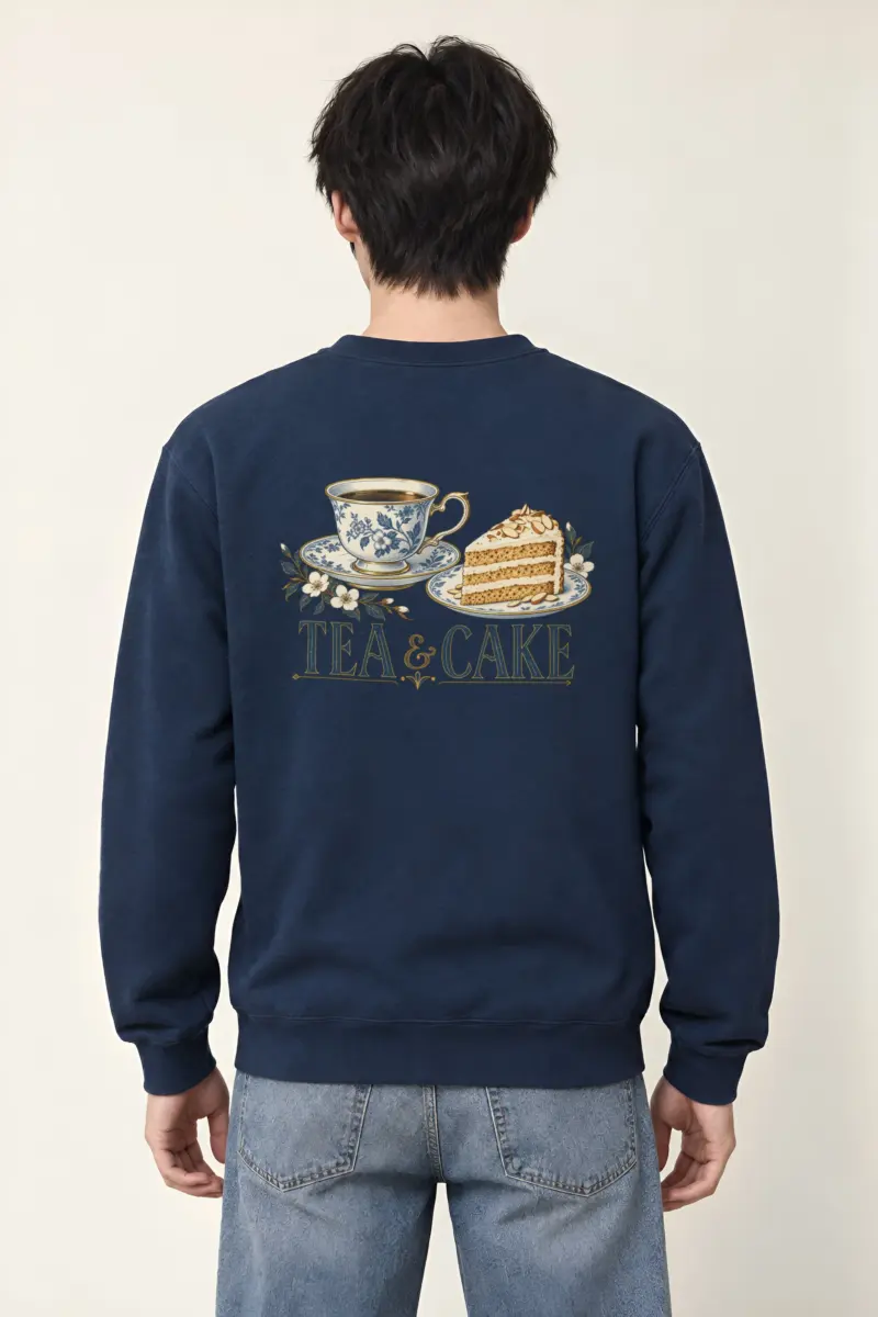 "Tea & Cake" Heavy Blend Unisex Crewneck Sweatshirt