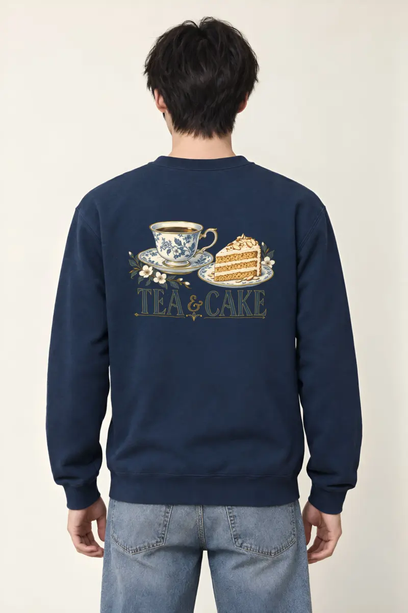 "Tea & Cake" Heavy Blend Unisex Crewneck Sweatshirt