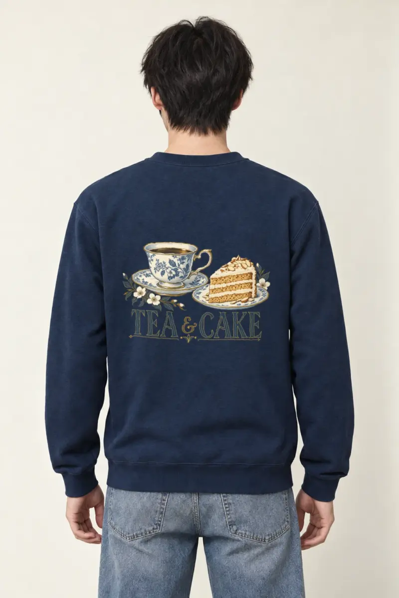 "Tea & Cake" Heavy Blend Unisex Crewneck Sweatshirt