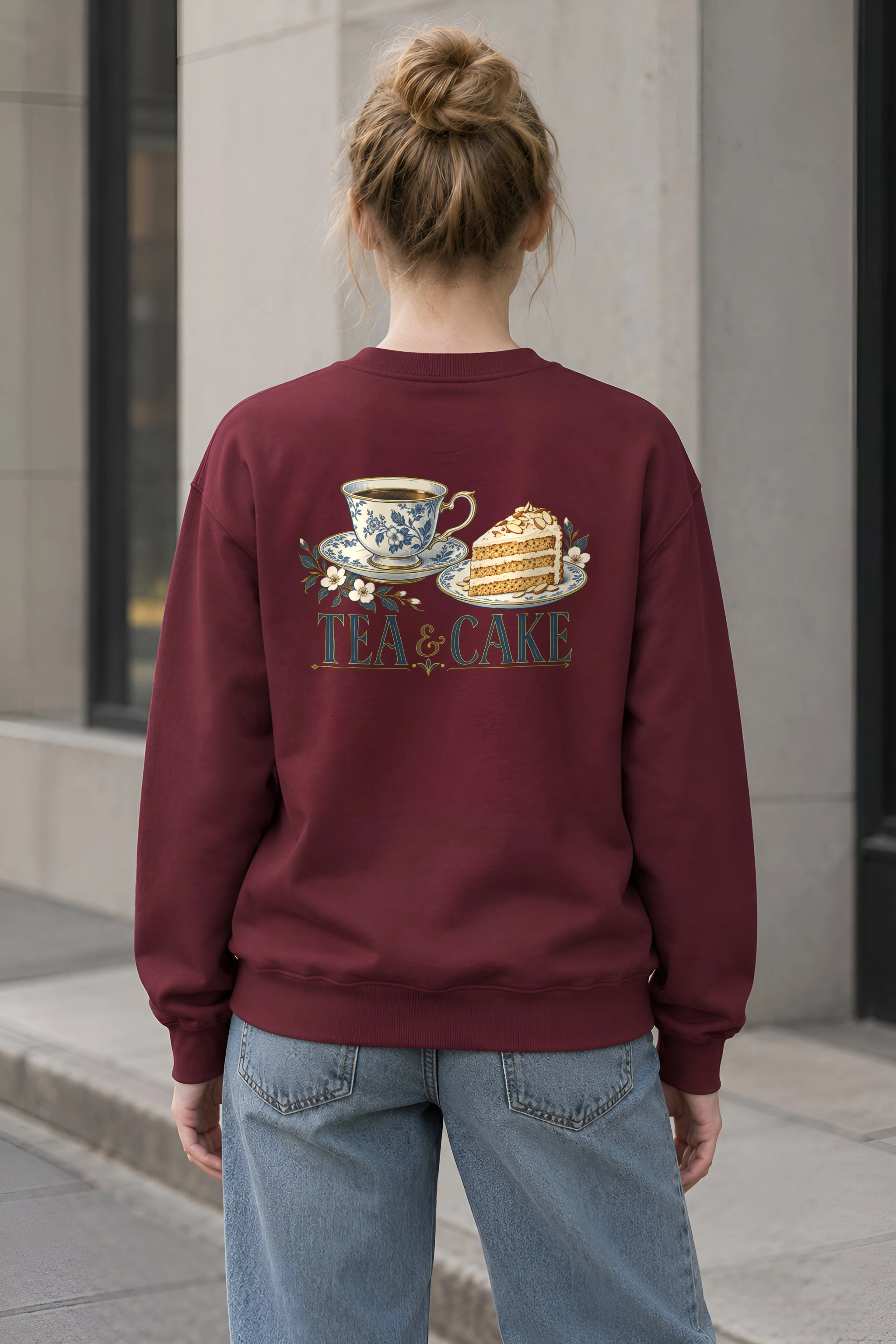 "Tea & Cake" 1 Crewneck Sweatshirt