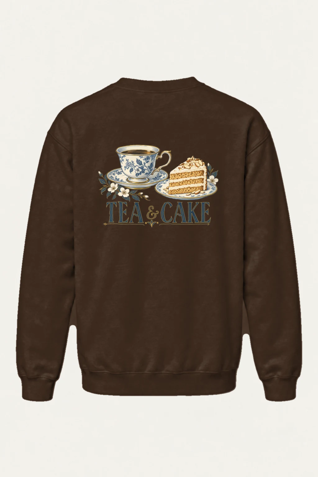 "Tea & Cake" Heavy Blend Unisex Crewneck Sweatshirt | Gildan 18000