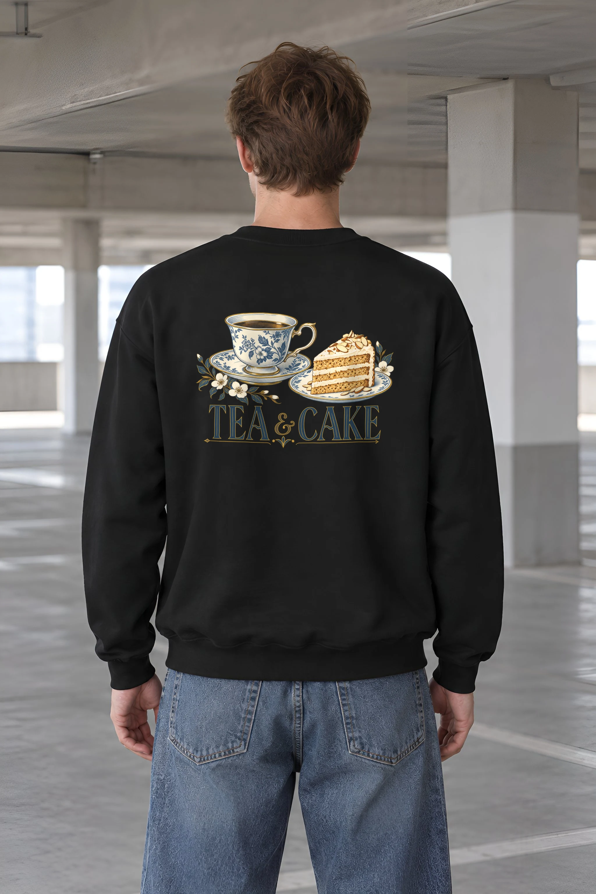 "Tea & Cake" 1 Crewneck Sweatshirt
