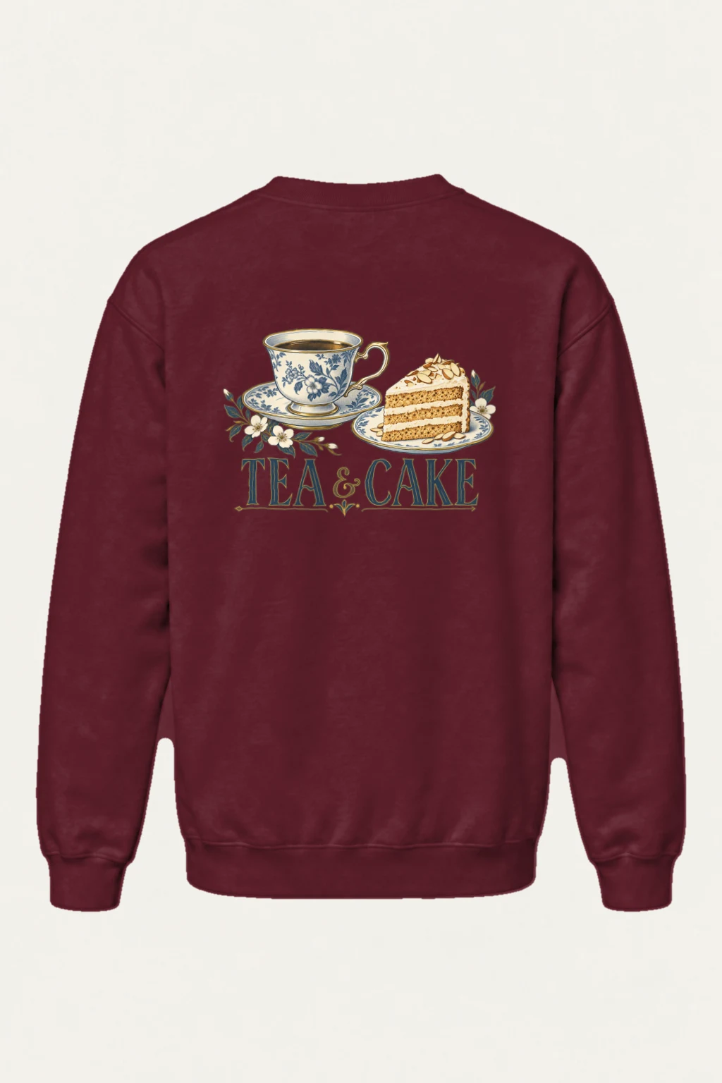 "Tea & Cake" Heavy Blend Unisex Crewneck Sweatshirt | Gildan 18000