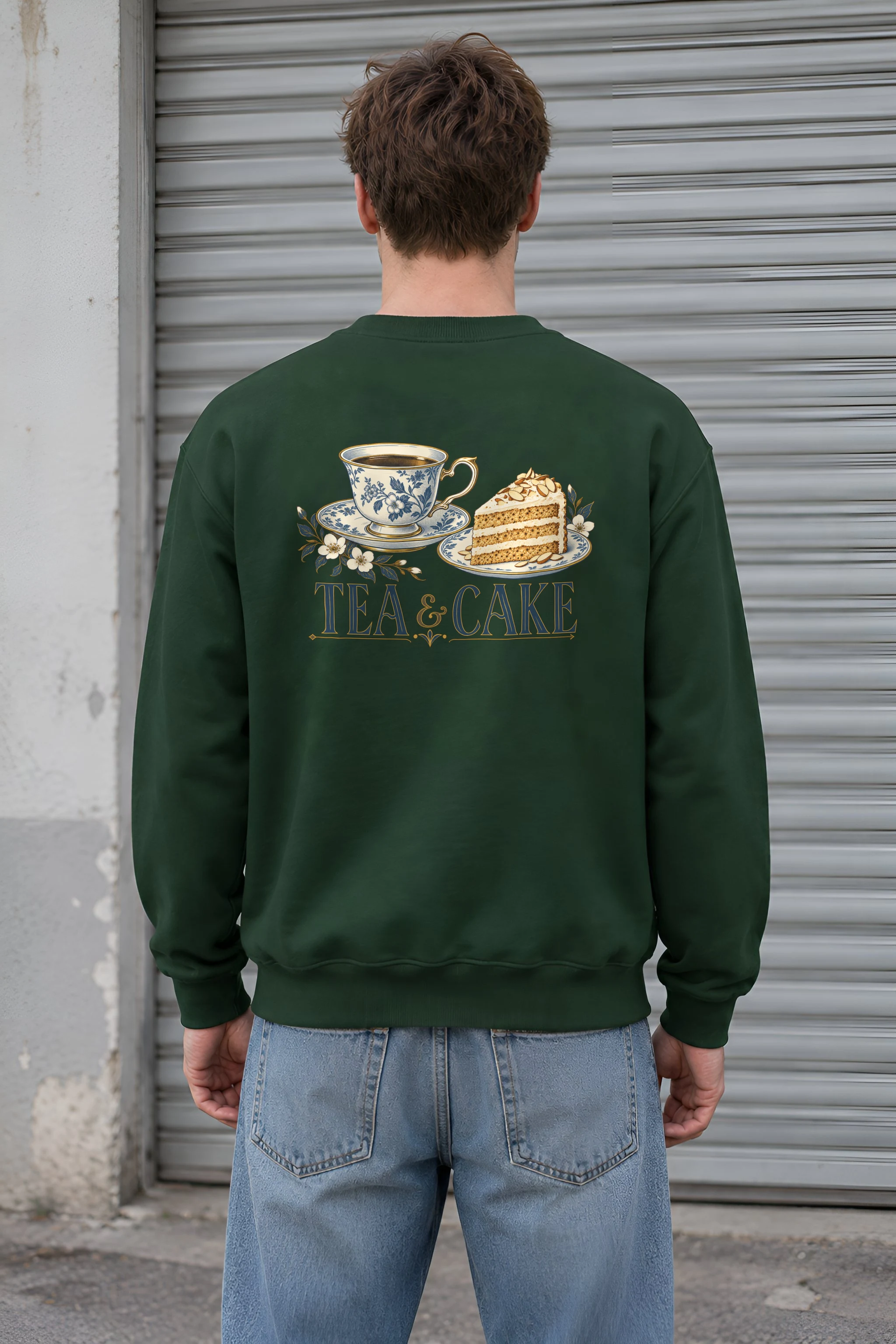 "Tea & Cake" 1 Crewneck Sweatshirt