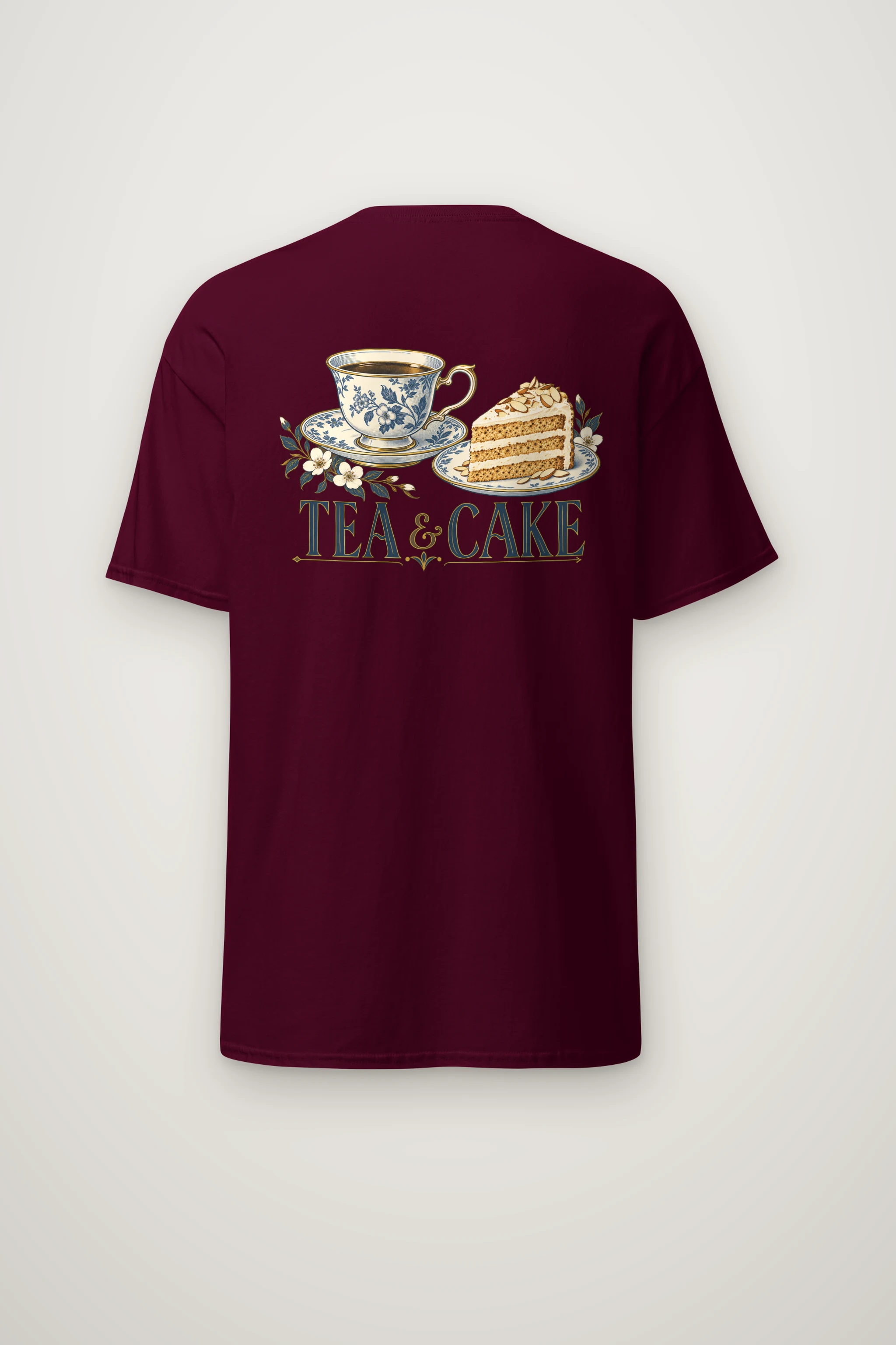 "Tea & Cake" Heavyweight Unisex Crewneck T-shirt