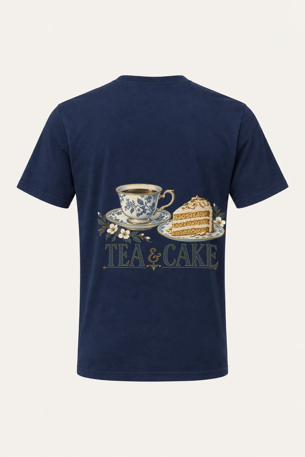 "Tea & Cake" Heavyweight Unisex Crewneck T-shirt | Gildan 5000