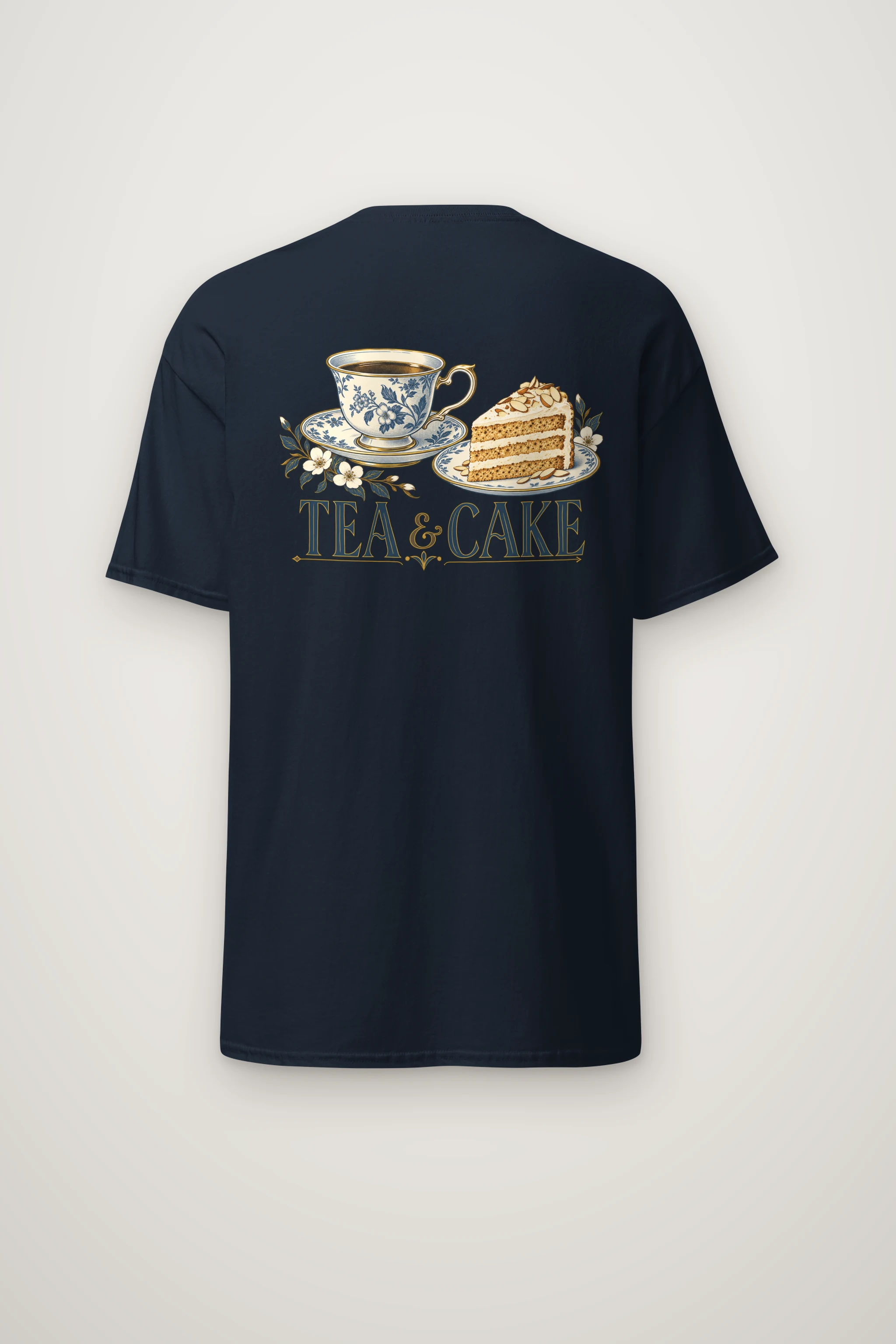 "Tea & Cake" Heavyweight Unisex Crewneck T-shirt