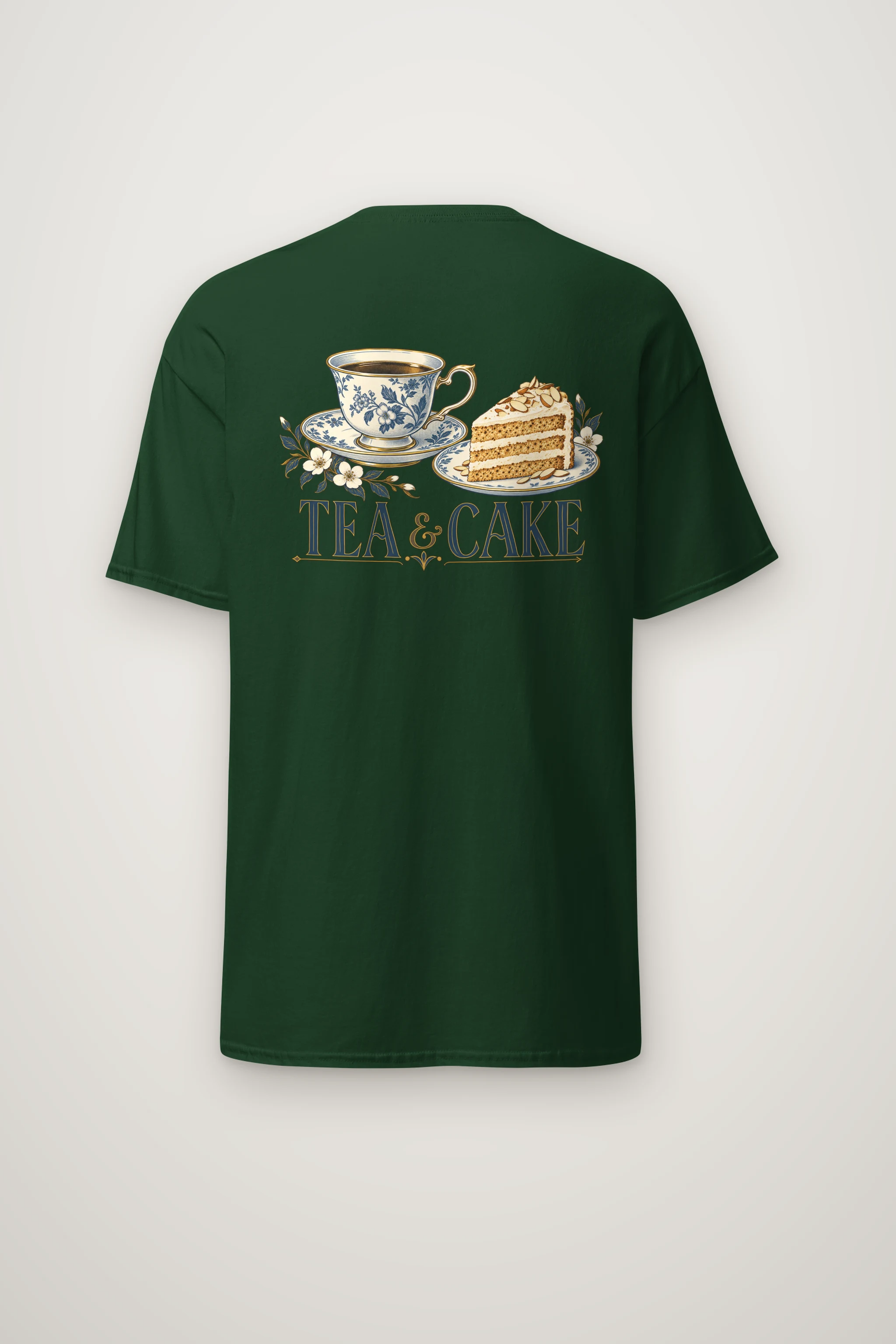 "Tea & Cake" Heavyweight Unisex Crewneck T-shirt