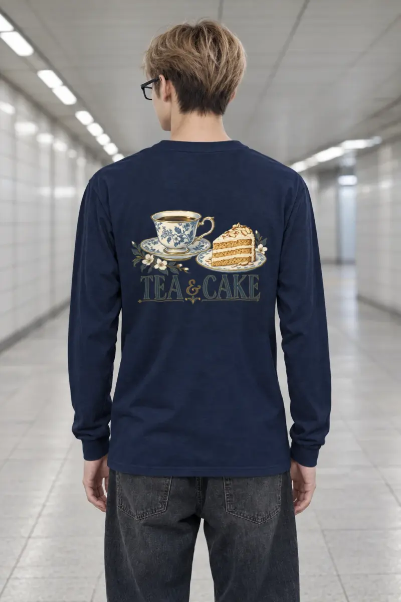 "Tea & Cake" Unisex Longsleeve T-shirt | Gildan 2400