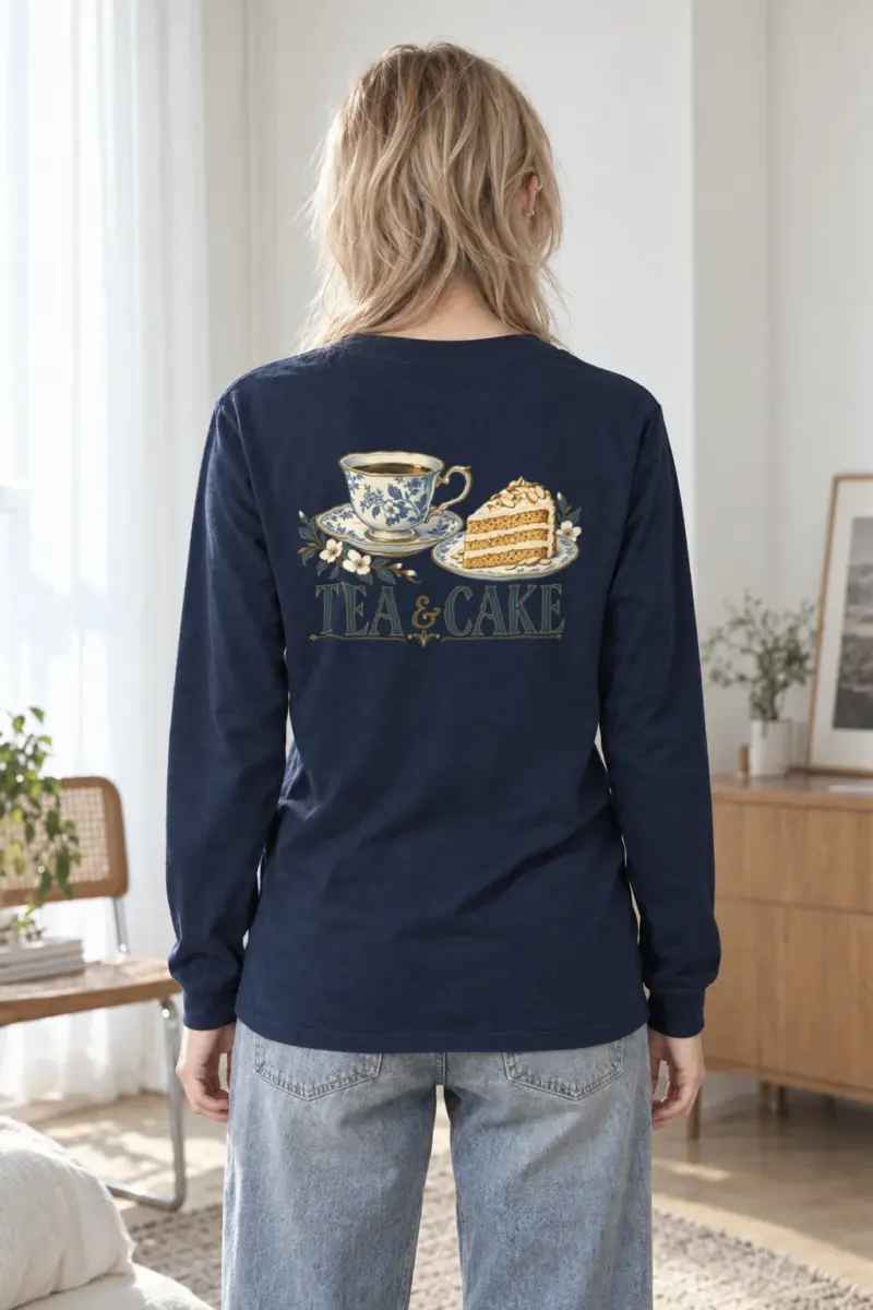 "Tea & Cake" Unisex Longsleeve T-shirt