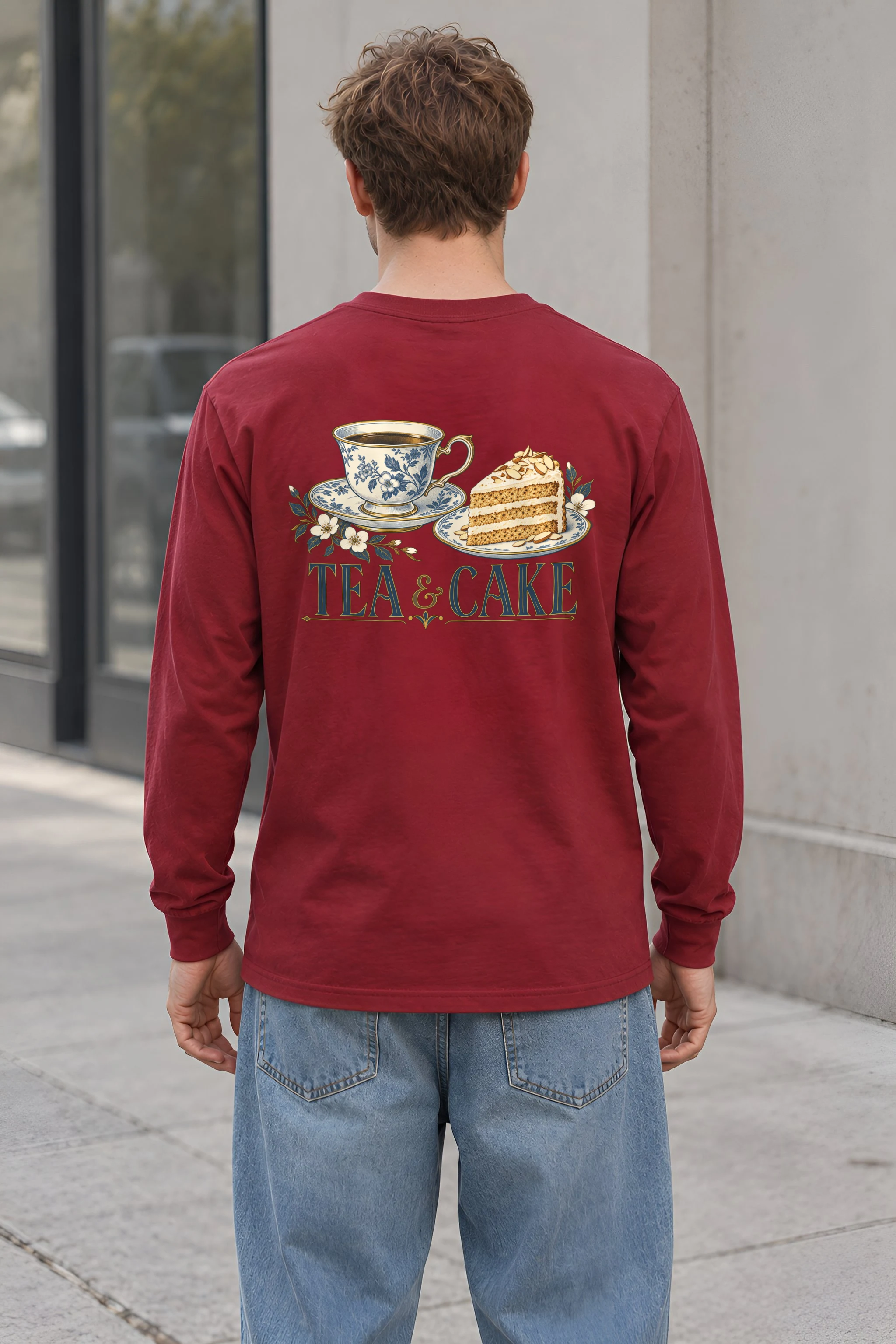 "Tea & Cake" Unisex Longsleeve T-shirt