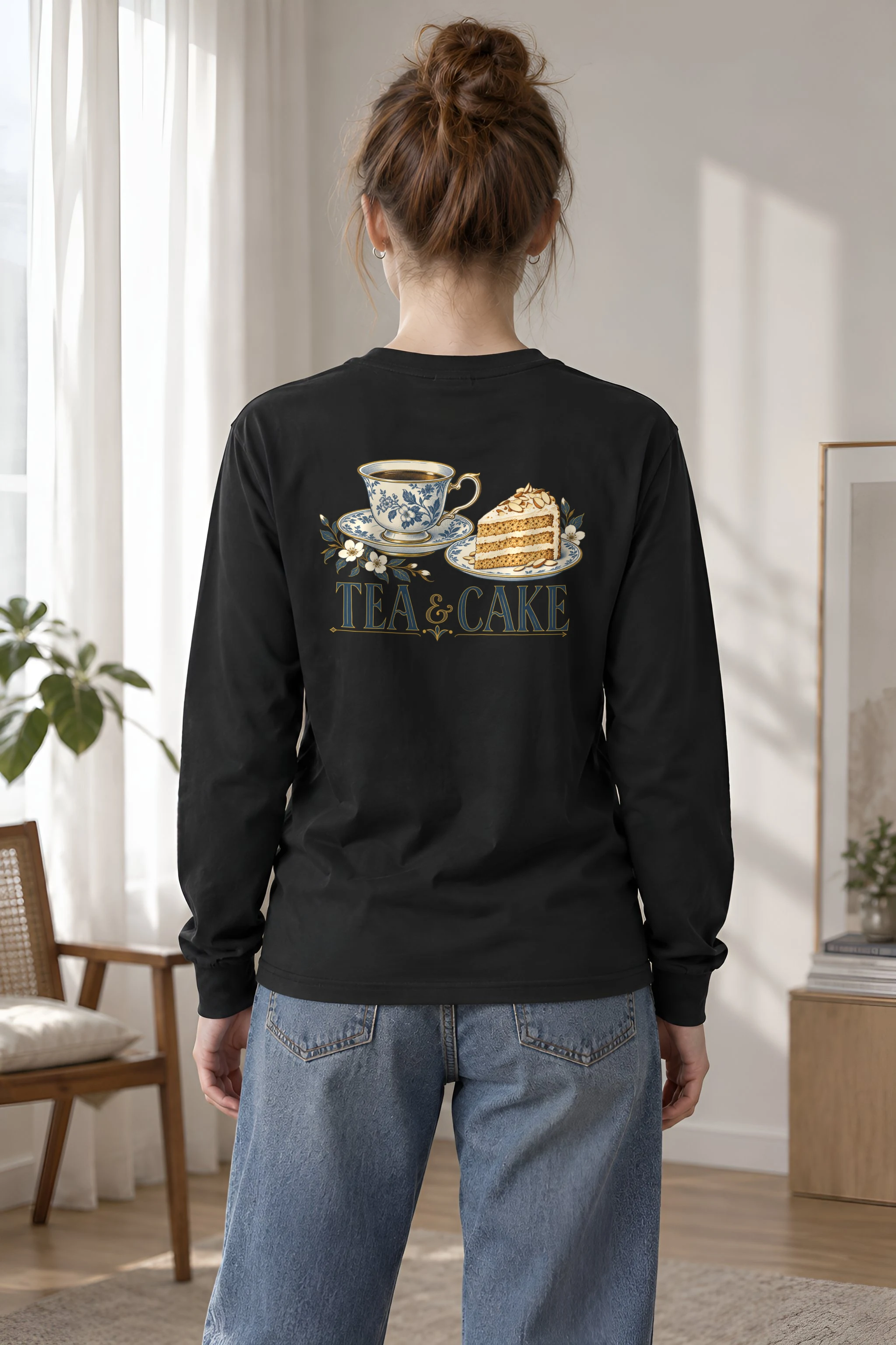 "Tea & Cake" Unisex Longsleeve T-shirt