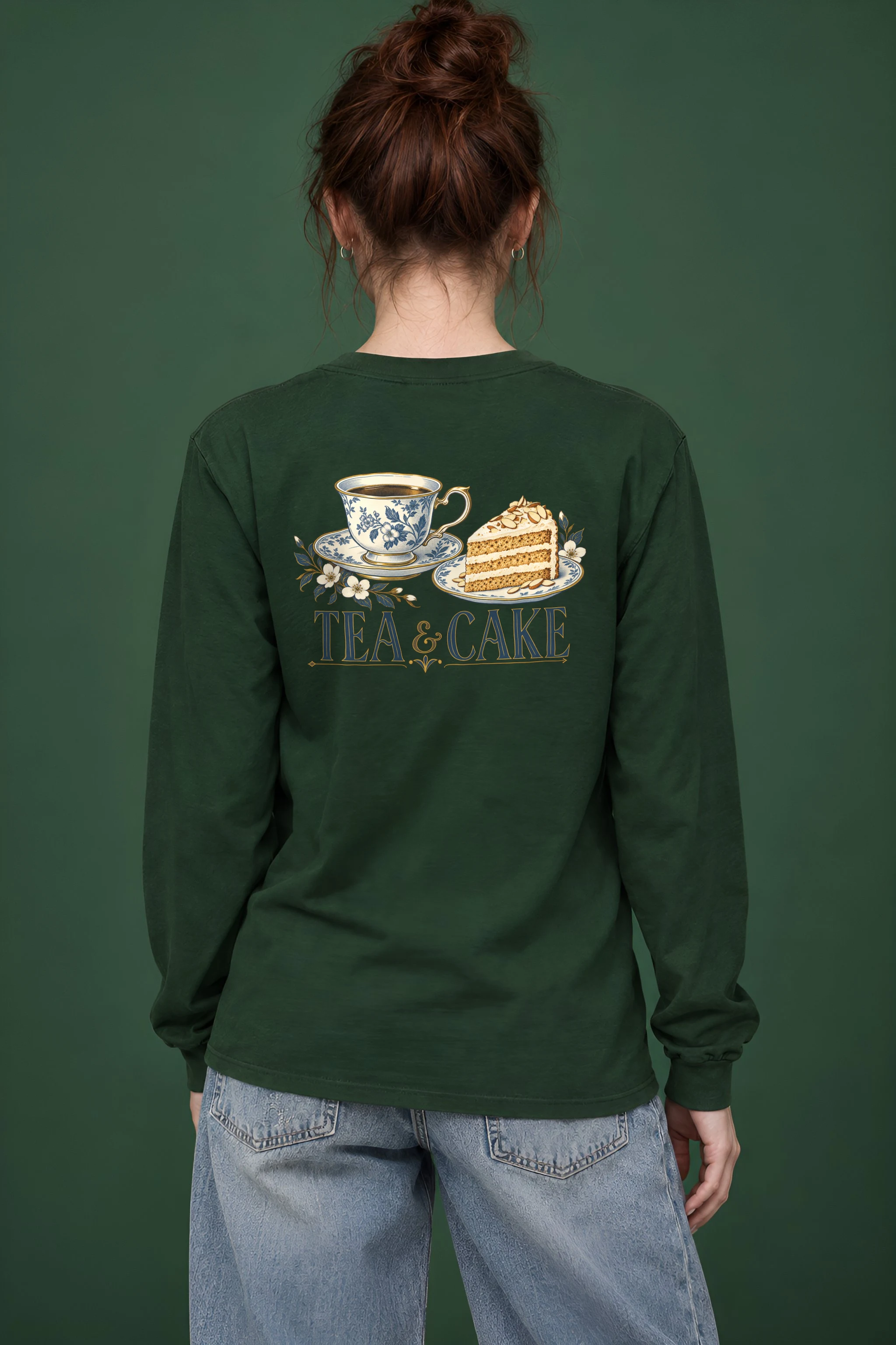 "Tea & Cake" Unisex Longsleeve T-shirt