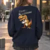 "Tea Rannosaurus" Heavy Blend Unisex Crewneck Sweatshirt | Gildan 18000