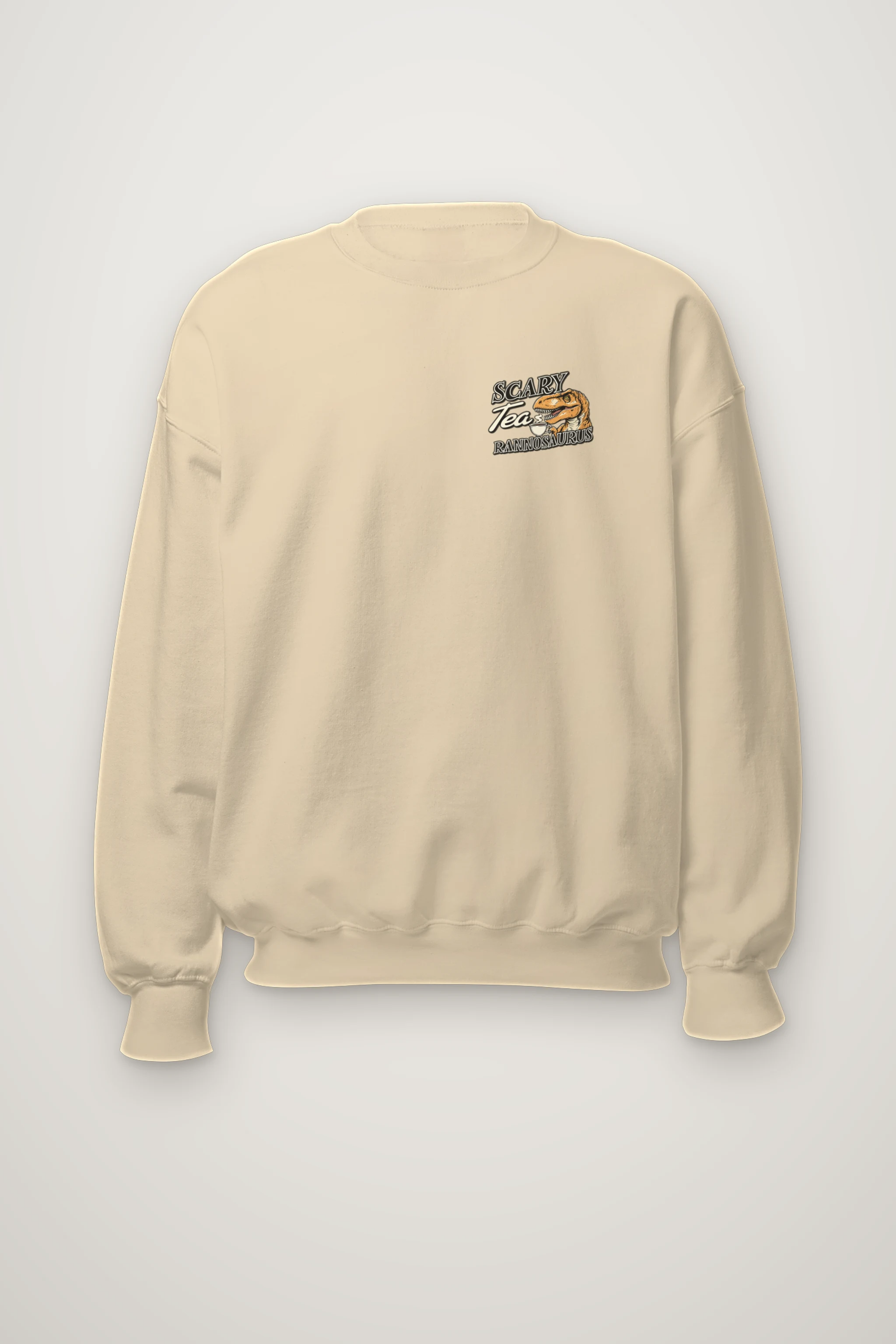 "Tea Rannosaurus" Heavy Blend Unisex Crewneck Sweatshirt