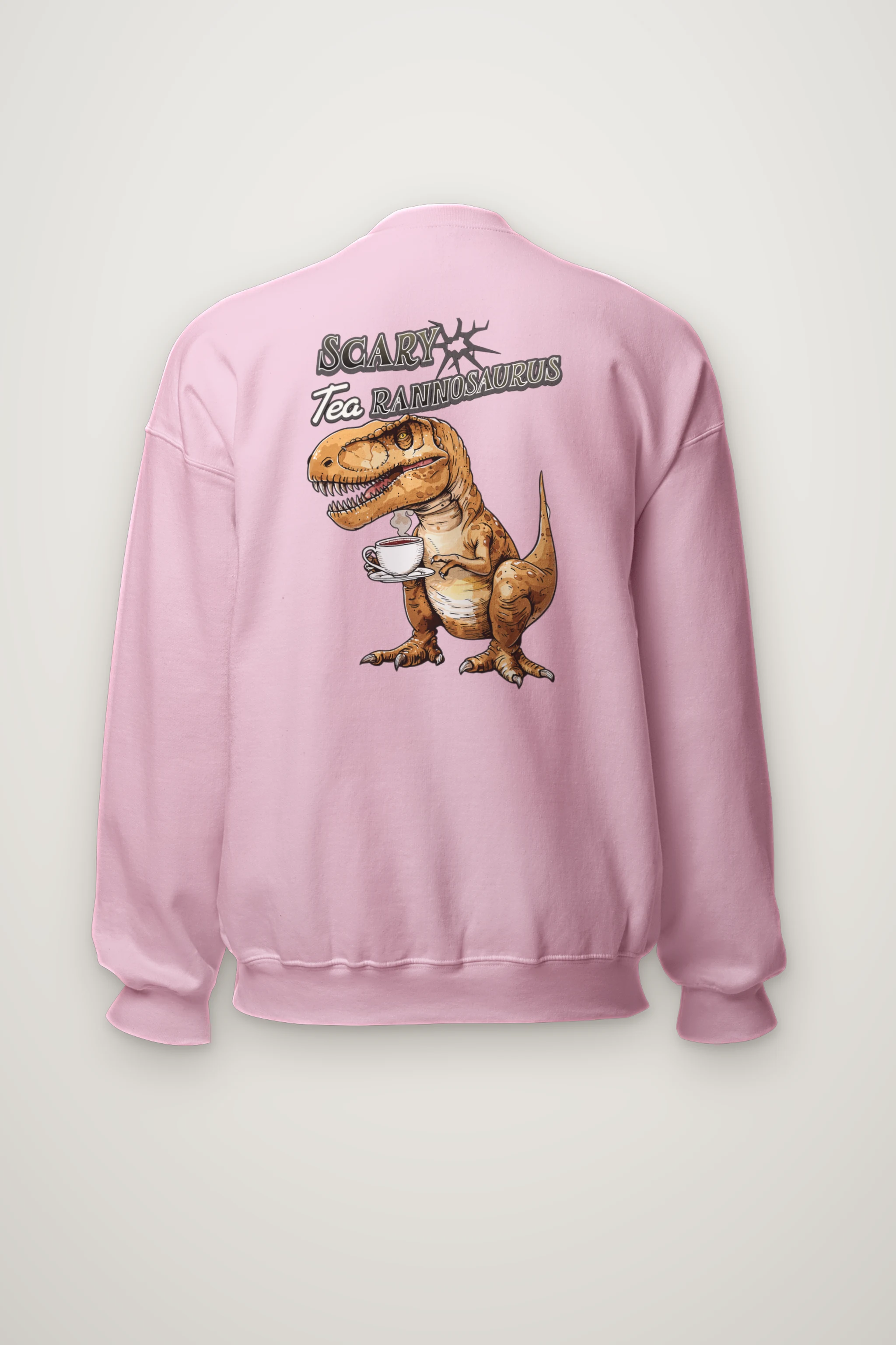 "Tea Rannosaurus" Heavy Blend Unisex Crewneck Sweatshirt