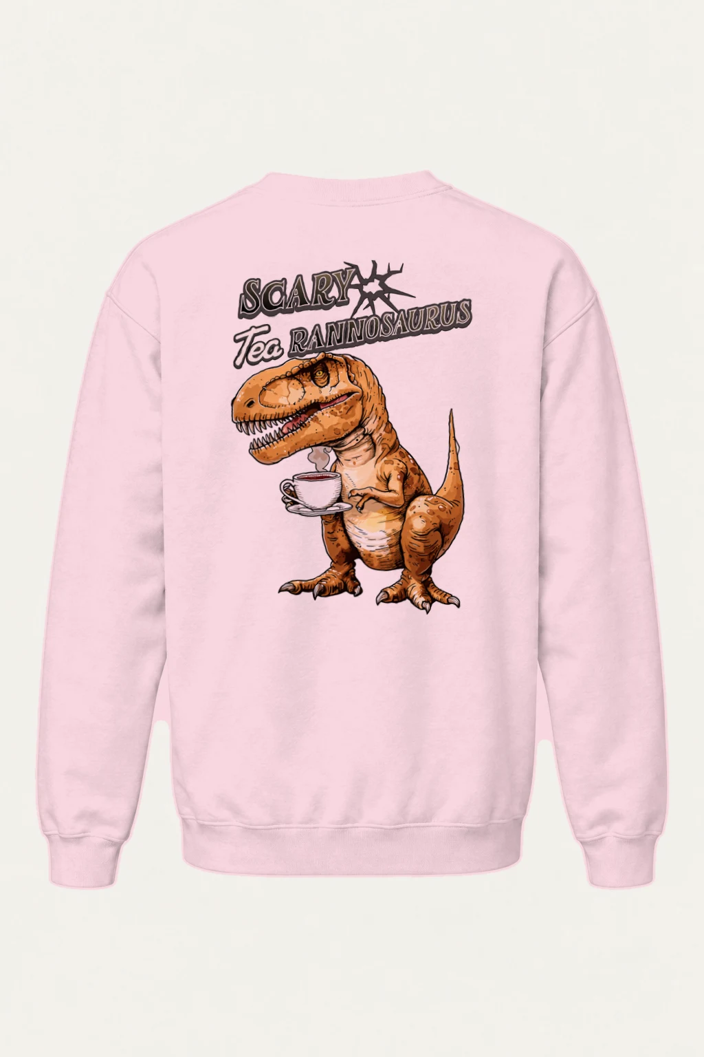 "Tea Rannosaurus" Heavy Blend Unisex Crewneck Sweatshirt | Gildan 18000