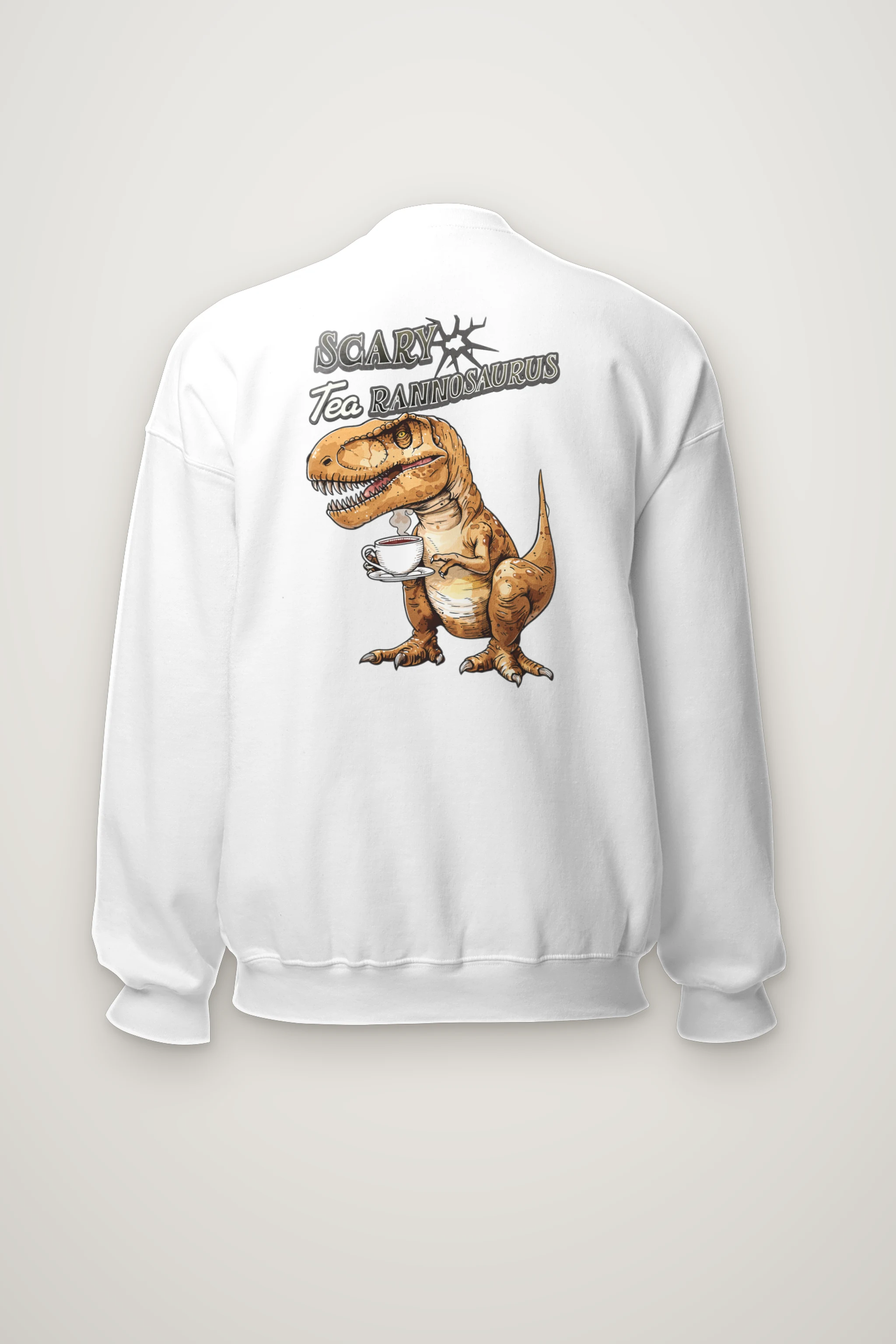 "Tea Rannosaurus" Heavy Blend Unisex Crewneck Sweatshirt